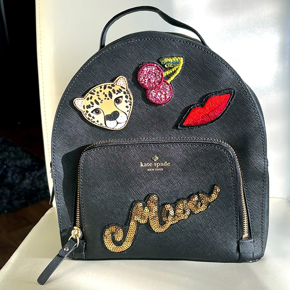 Backpack, genuine, cow leather Kate Spade